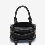 Kleiner Damen-Lady-Stil-Handtasche in Schwarz.