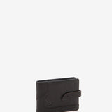 Women's leather card holder in black