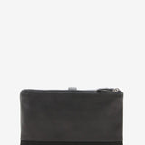 Große Damenhandtasche aus schwarzem Jacquard.