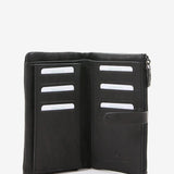 Große Damenhandtasche aus schwarzem Jacquard.