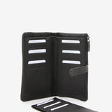 Große Damenhandtasche aus schwarzem Jacquard.