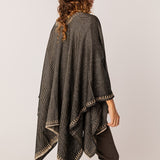 Damen-Poncho in Schwarz