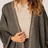 Damen-Poncho in Schwarz