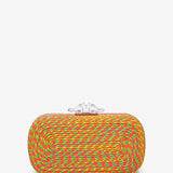 Mehrfarbige geflochtene Clutch