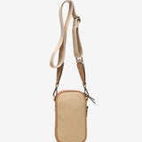 Mobile phone bag in beige