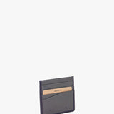 Tarjetero de hombre de piel bicolor en gris