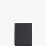 Cartera de hombre con monedero de piel en negro