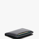 Cartera de hombre con monedero de piel en negro