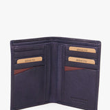 Cartera de hombre de piel en azul