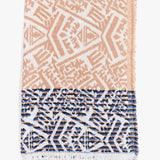 Women's scarf with beige print