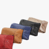 Women's red leather mobile phone bag