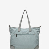 Damen Shopper aus blauer Nylon.