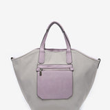 Wendbare Shopper-Tasche für Damen in Grau.