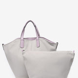 Wendbare Shopper-Tasche für Damen in Grau.