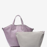 Wendbare Shopper-Tasche für Damen in Grau.