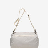 Women's shoulder bag with beige print