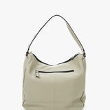 Women's hobo bag in green leather