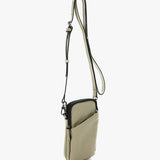 Green leather mobile phone bag