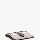 Women's leather card holder-wallet in black