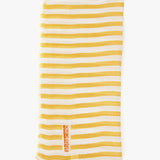 Women's scarf with striped print in yellow