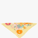 Floral print bandana in yellow