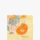 Floral print bandana in yellow