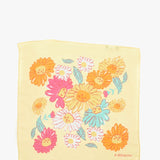 Floral print bandana in yellow