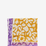 Women's scarf with animal print in yellow