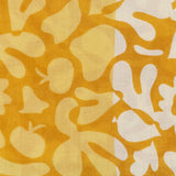 Women's scarf with animal print in yellow