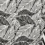 Black and white tropical print beach towel