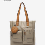 Women's shopper bag in green recycled materials