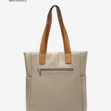 Women's shopper bag in green recycled materials