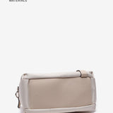 Frauen Bowling -Tasche in beige recycelten Materialien