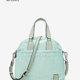 Women's bowling bag in green recycled materials