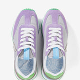 Women's die-cut sneaker in mauve