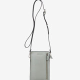 Green die-cut leather mobile phone bag