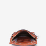 Handytasche aus Leder in Orange.
