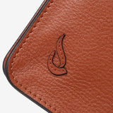 Handytasche aus Leder in Orange.