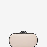 Beige party clutch