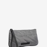 Toiletry bag in recycled and padded materials, grey