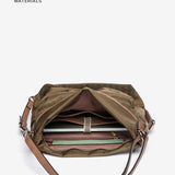 Green recycled material backpack-bag