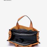 Shopper-Tasche aus recycelten und gepolsterten Materialien in Amber.
