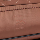 Shopper bag in recycled materials taupe