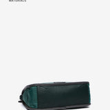 Green recycled material shoulder bag