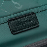 Green recycled material shoulder bag