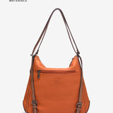 Cognac recycled material backpack-bag