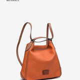 Cognac recycled material backpack-bag