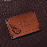 Shoulder bag in burgundy recycled materials