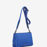 Bolso de hombro de nylon en azul