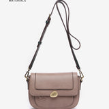 Shoulder bag in recycled materials taupe